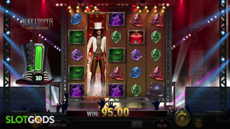 Alice Cooper and the Tome of Madness Online Slot by Playn Go Screenshot 2