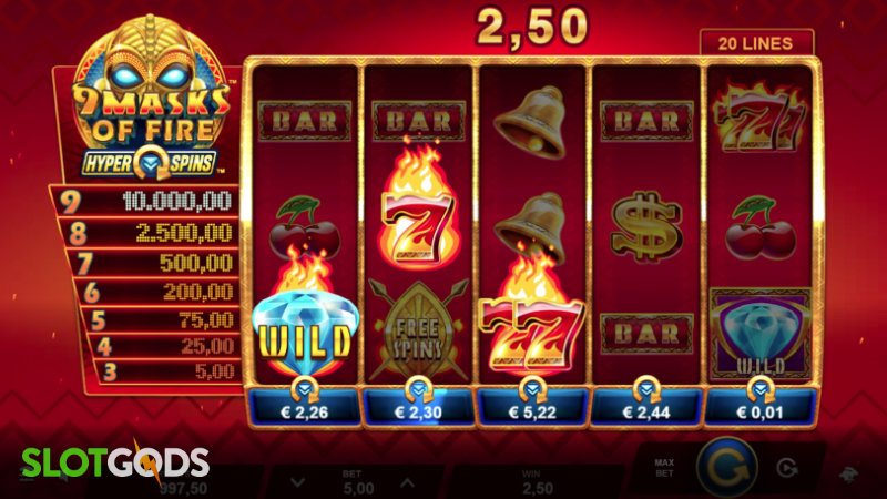 9 Masks of Fire HyperSpins Slot - Screenshot 