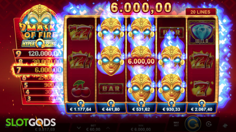 9 Masks of Fire HyperSpins Slot - Screenshot 2