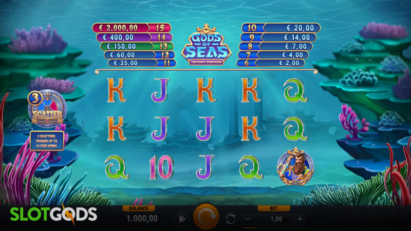 Gods of Seas: Triton's Fortune Slot - Screenshot 