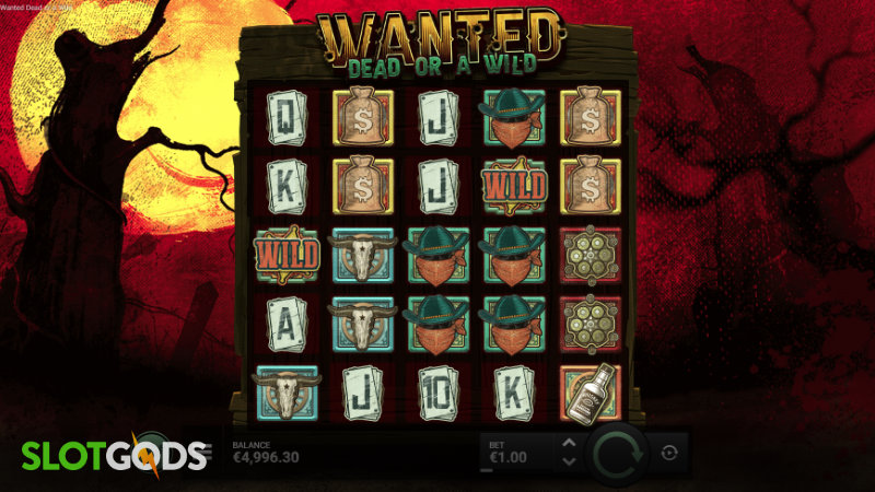 Wanted Dead or a Wild Slot - Screenshot 