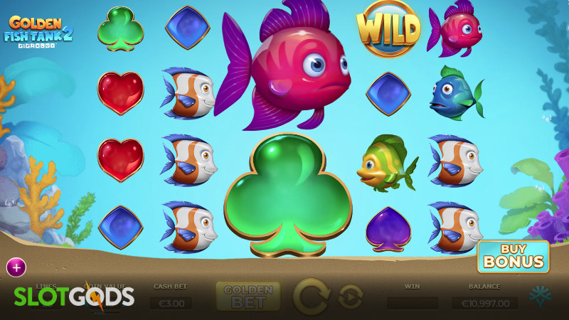 Golden Fish Tank 2 Gigablox Slot - Screenshot 