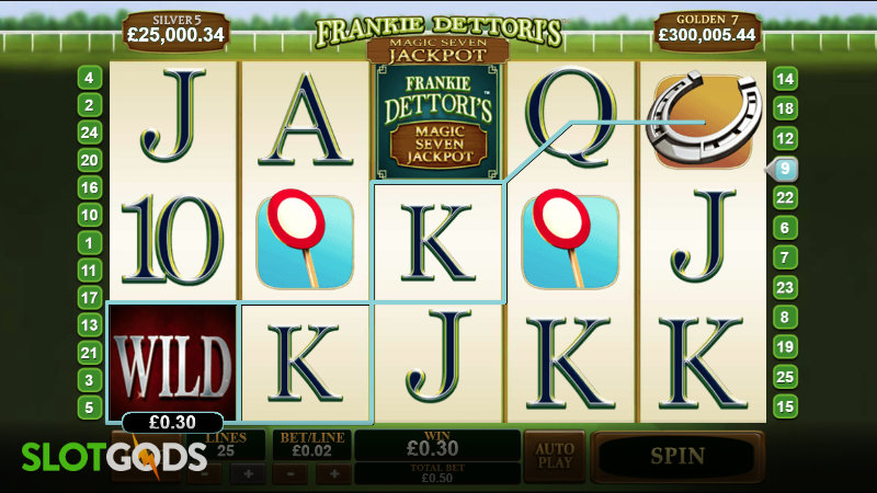 Frankie Dettori's Magic Seven Jackpot Slot - Screenshot 