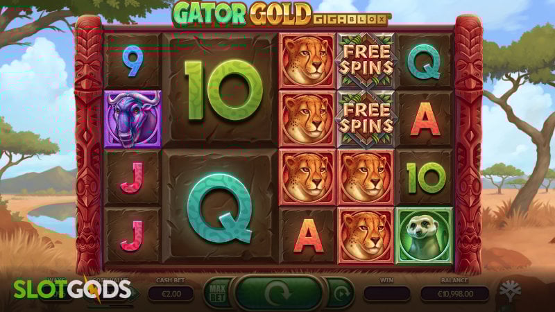 Gator Gold Gigablox Slot - Screenshot 