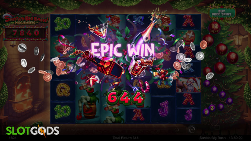 Santa's Big Bash Megaways Slot - Screenshot 2