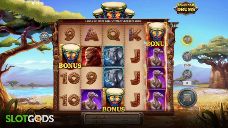 Savannah Drums Slot - Screenshot 