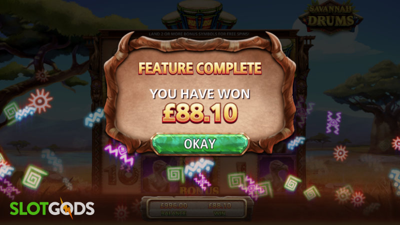 Savannah Drums Slot - Screenshot 3