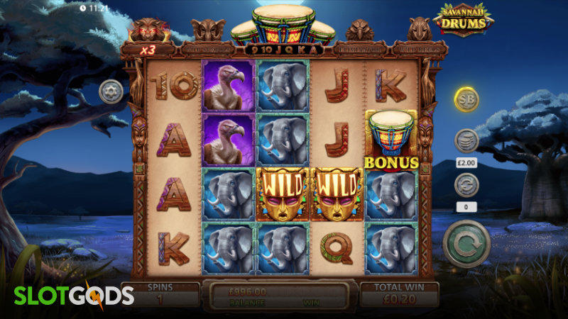 Savannah Drums Slot - Screenshot 2