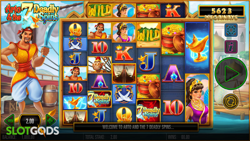 Arto and the Seven Deadly Spins Megaways Slot - Screenshot 