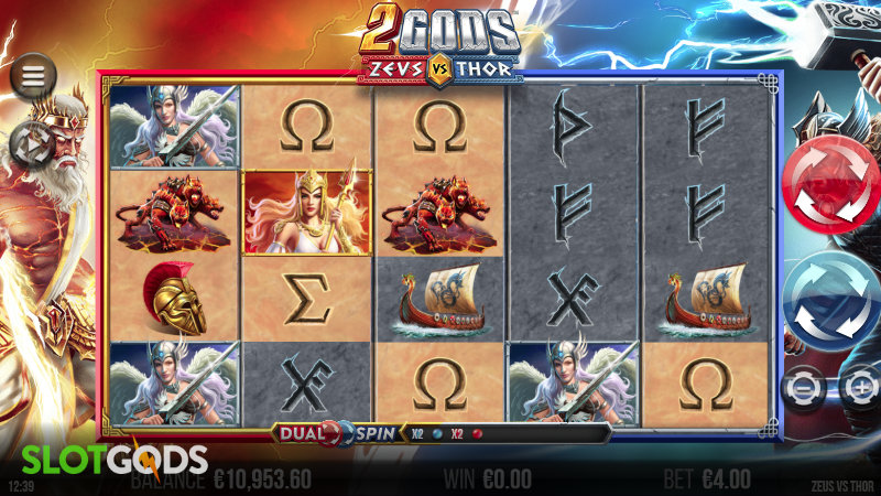 2 Gods Zeus vs Thor Slot - Screenshot 
