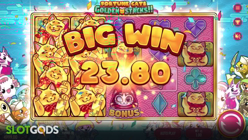 Fortune Cats Golden Stacks Slot - Screenshot 2