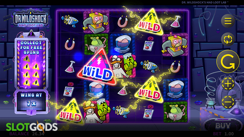Dr Wildshock: Mad Loot Lab Slot - Screenshot 2