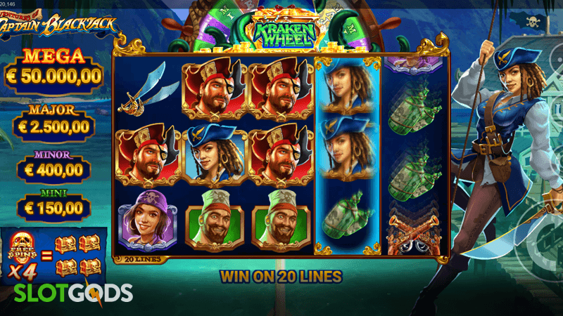 Adventures of Captain Blackjack Slot - Screenshot 2