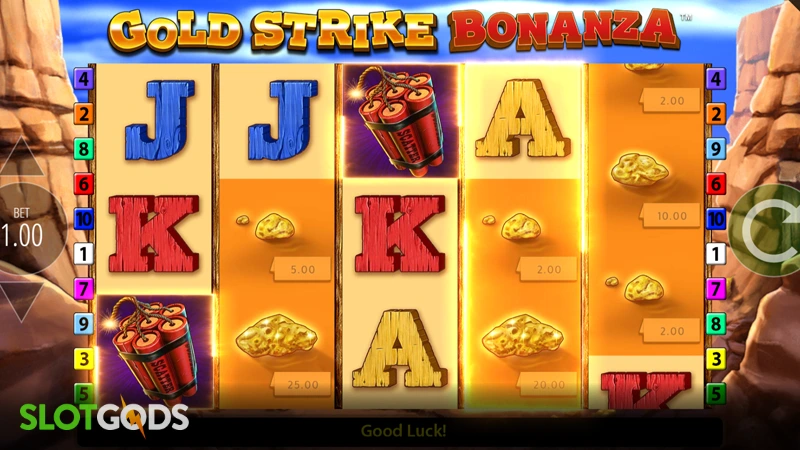 Gold Strike Bonanza Slot - Screenshot 3