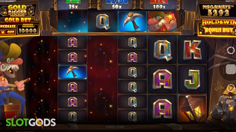 Gold Digger Megaways Slot - Screenshot 