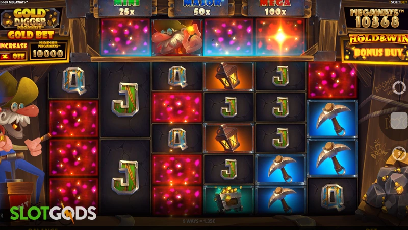 Gold Digger Megaways Slot - Screenshot 3