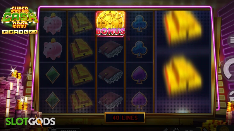 Super Cash Drop Gigablox Slot - Screenshot 2