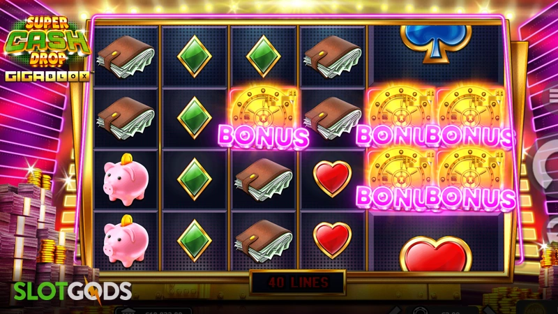 Super Cash Drop Gigablox Slot - Screenshot 3