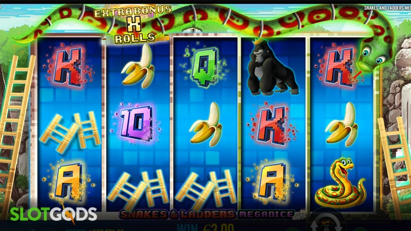 Snakes & Ladders: Megadice Slot - Screenshot 2