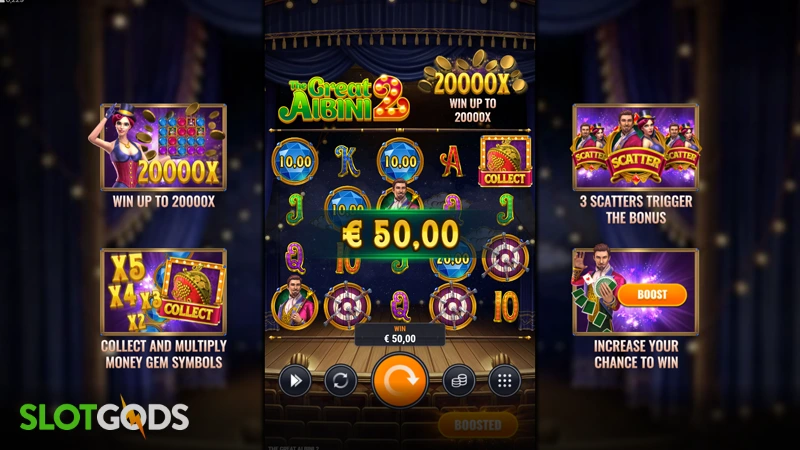 The Great Albini 2 Slot - Screenshot 2