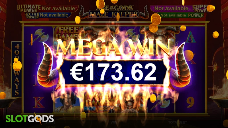 Age of the Gods: Maze Keeper Slot - Screenshot 4