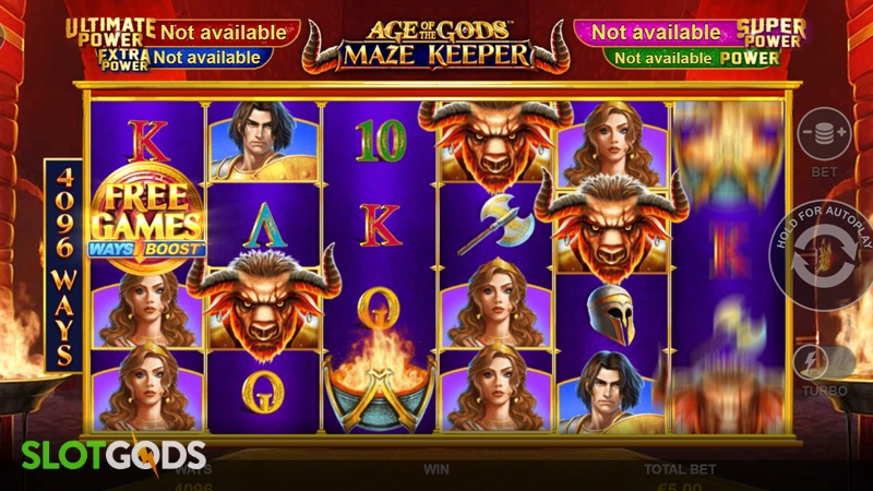 Age of the Gods: Maze Keeper Slot - Screenshot 