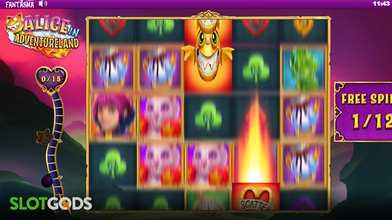 Alice in Adventureland Slot - Screenshot 2