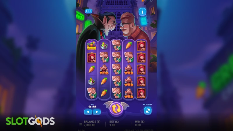 Vegans vs Vampires Slot - Screenshot 