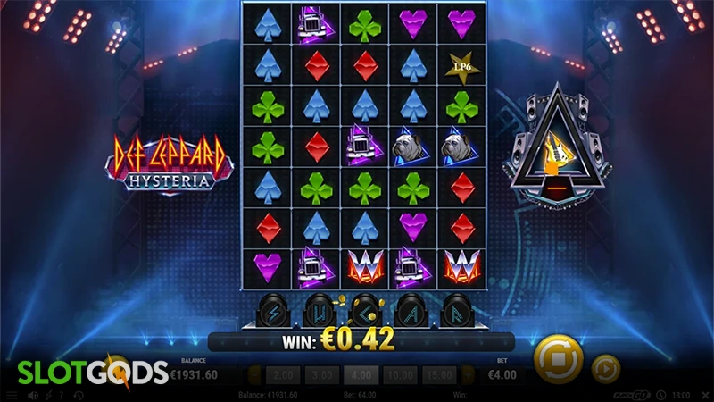 Def Leppard Hysteria Slot - Screenshot 2