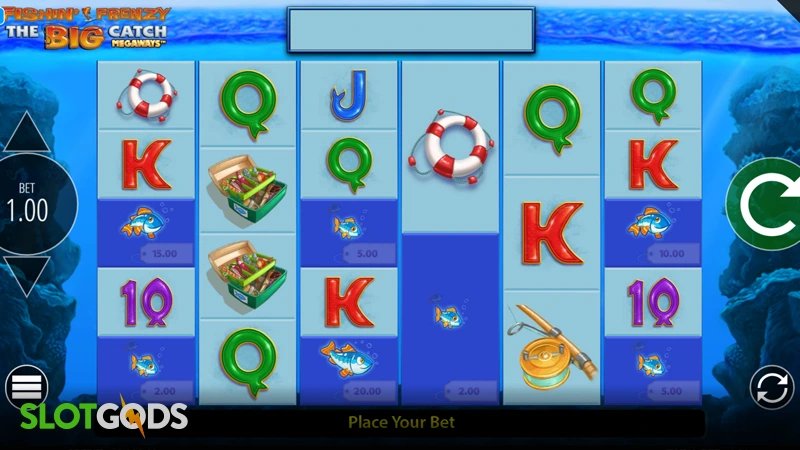 Fishin' Frenzy: The Big Catch Megaways Slot - Screenshot 