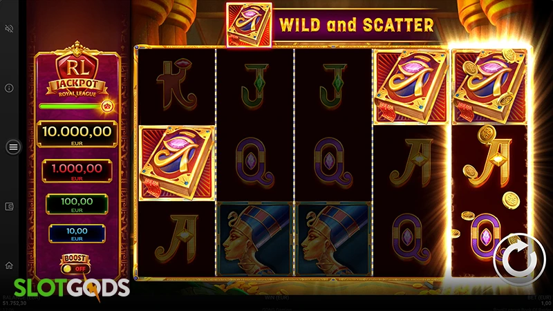 Royal League Book of Raider Slot - Screenshot 2