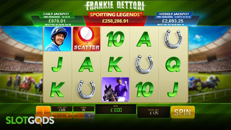 Frankie Dettori: Sporting Legends Slot - Screenshot 2