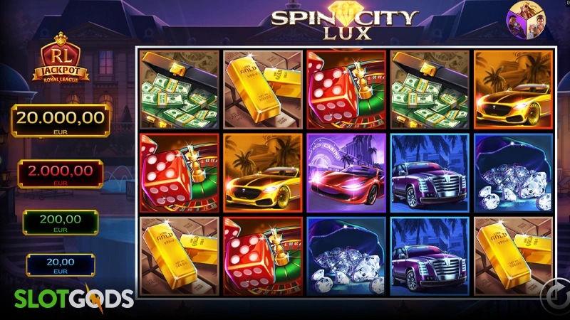 Royal League Spin City Lux Slot - Screenshot 