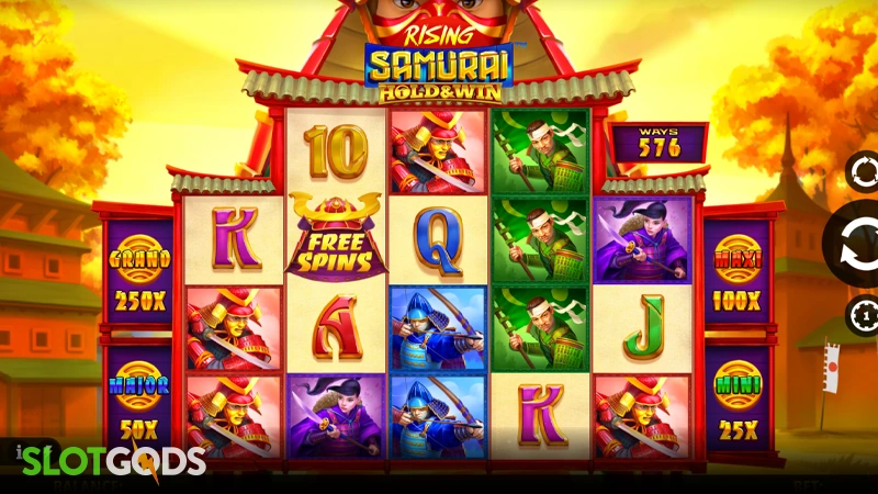 Rising Samurai: Hold & Win Slot - Screenshot 