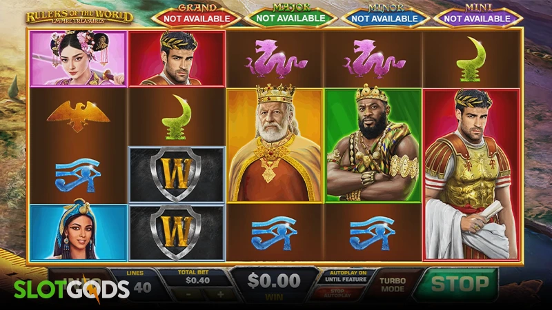 Rulers of the World: Empire Treasures Slot - Screenshot 
