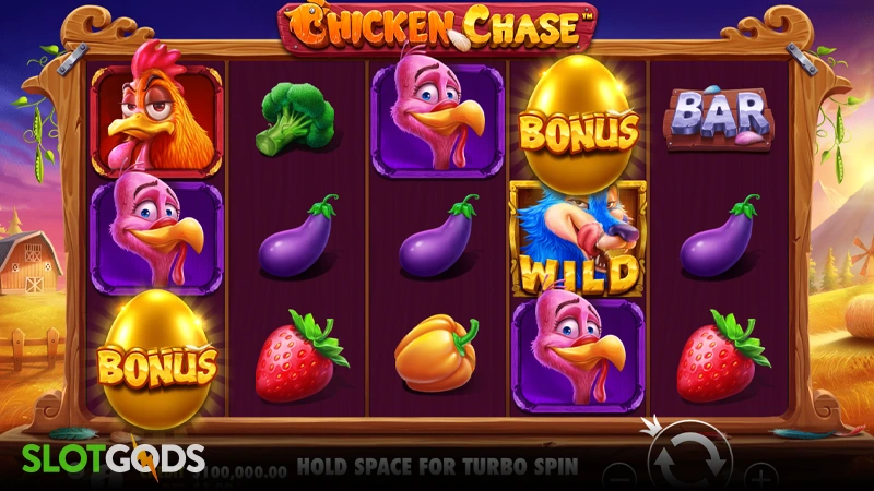Chicken Chase Slot - Screenshot 