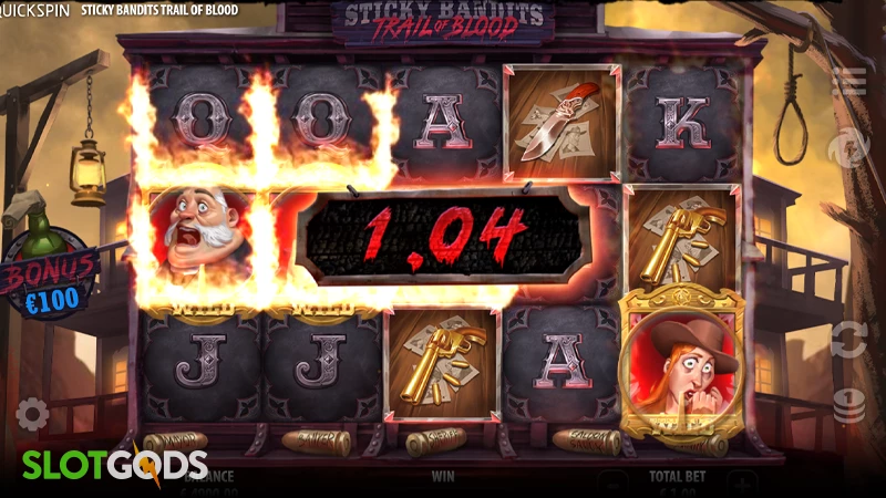 Sticky Bandits: Trail of Blood Slot - Screenshot 3