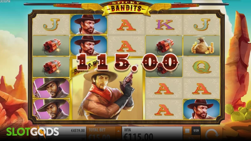 Sticky Bandits Slot - Screenshot 