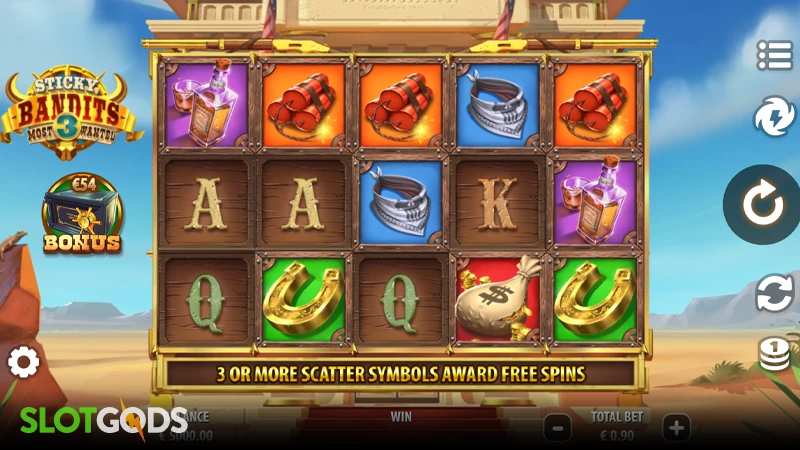 Sticky Bandits 3: Most Wanted Slot - Screenshot 