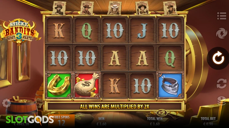 Sticky Bandits 3: Most Wanted Slot - Screenshot 2