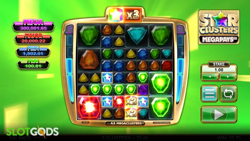 Star Clusters Megapays Slot - Screenshot 2