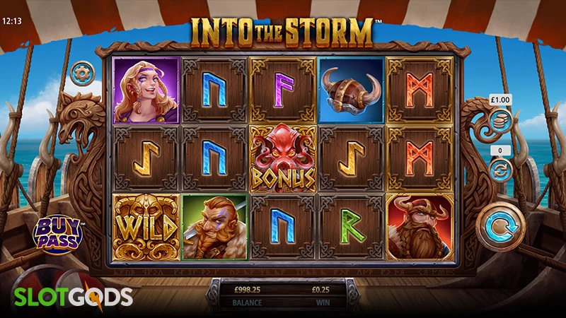Into The Storm Slot - Screenshot 