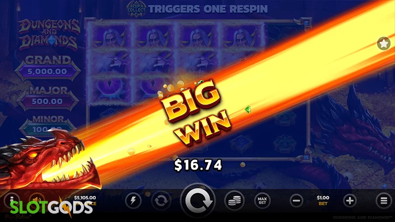 Dungeons and Diamonds Slot - Screenshot 4