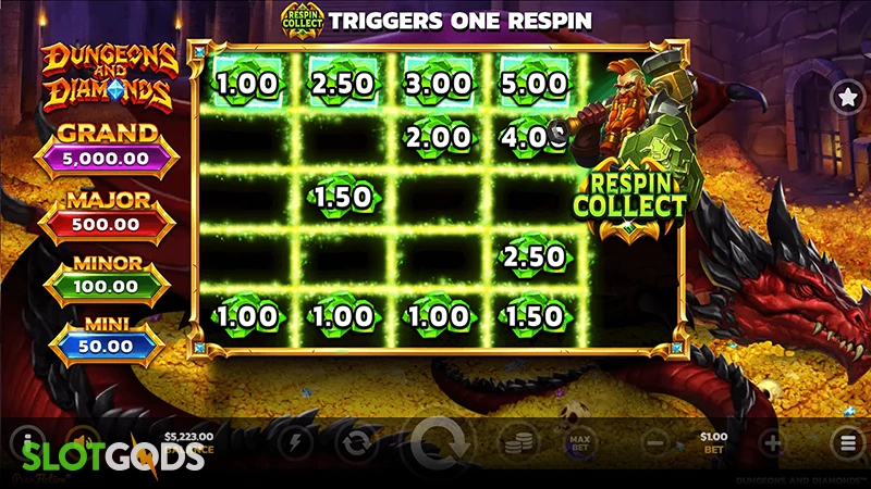Dungeons and Diamonds Slot - Screenshot 3