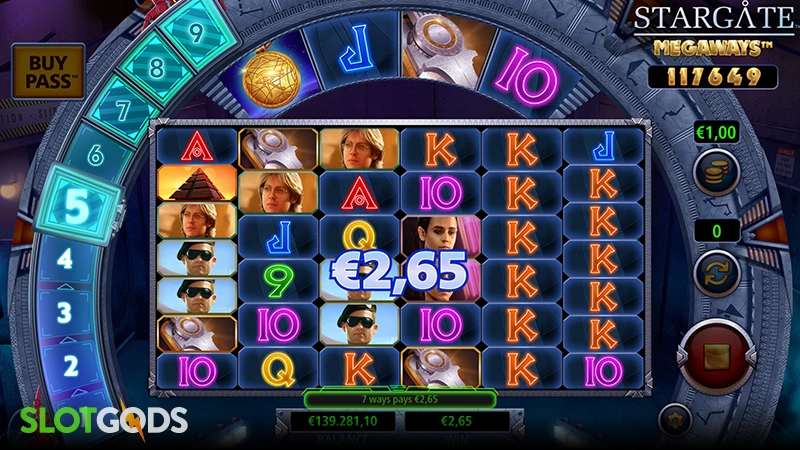 Stargate Megaways Slot - Screenshot 2
