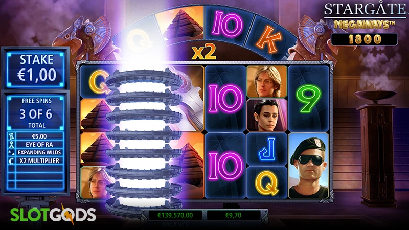Stargate Megaways Slot - Screenshot 3