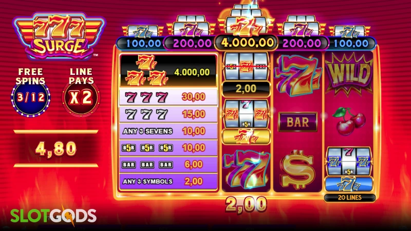 777 Surge Slot - Screenshot 4