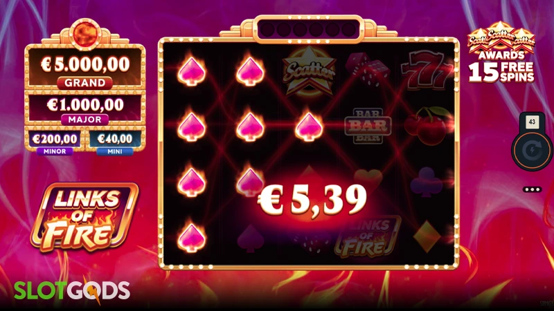 Links of Fire Slot - Screenshot 2