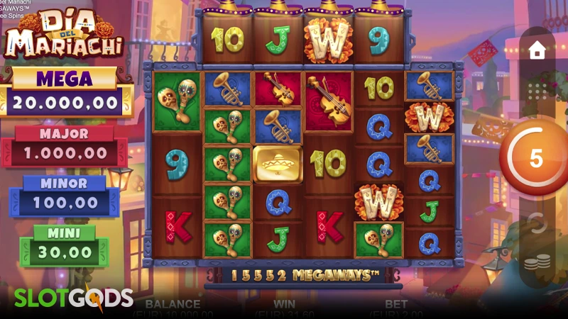 Dia del Mariachi Megaways Slot - Screenshot 
