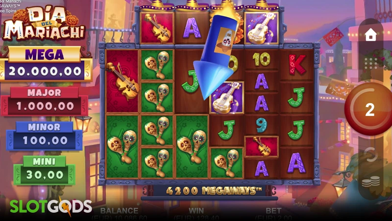 Dia del Mariachi Megaways Slot - Screenshot 3